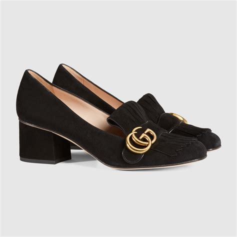 gucci platform high heels|Gucci suede mid heel pump.